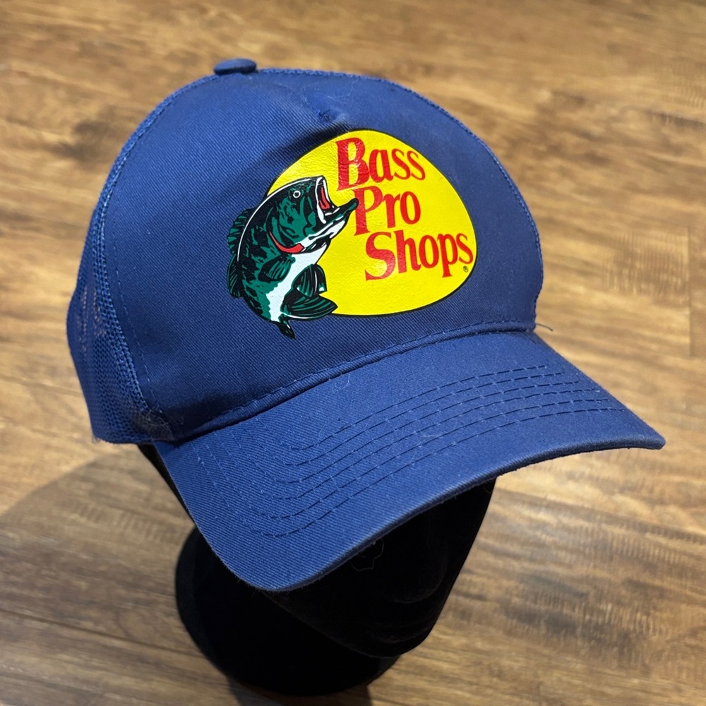 Bass Pro Shops blue Cap with Yellow Logo OS